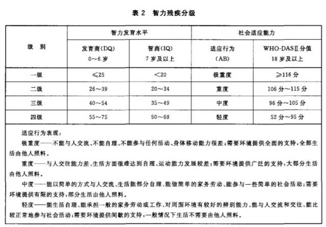 残疾等级评定国家标准详解