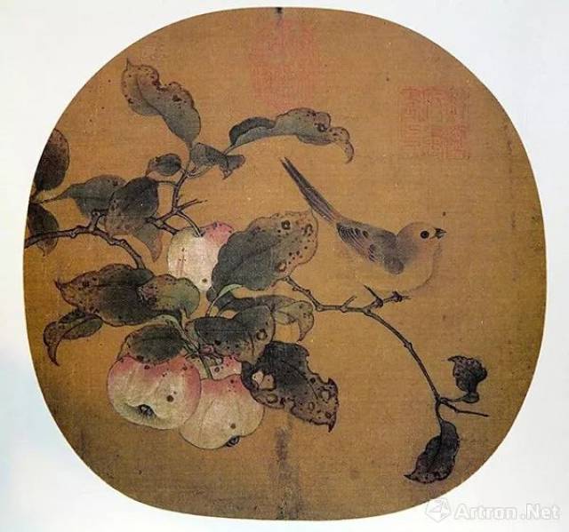 黄筌《苹婆山鸟》台北故宫收藏