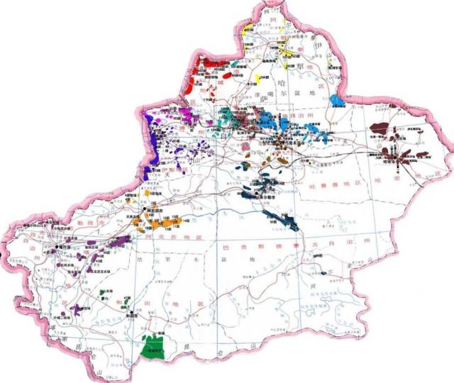 新疆生产建设兵团团场分布图