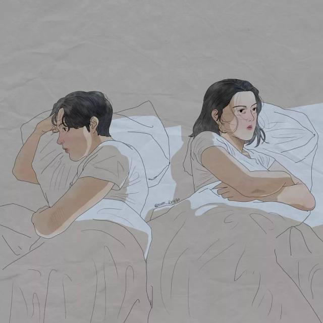 来源:蓝铅笔 韩国插画师秀敏 他用细腻的笔法 画出了男女朋友的日常