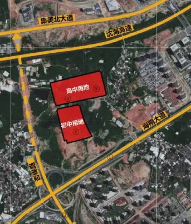 项目即亭北中学,该项目位于海翔大道边上,集美新城,园三期附近