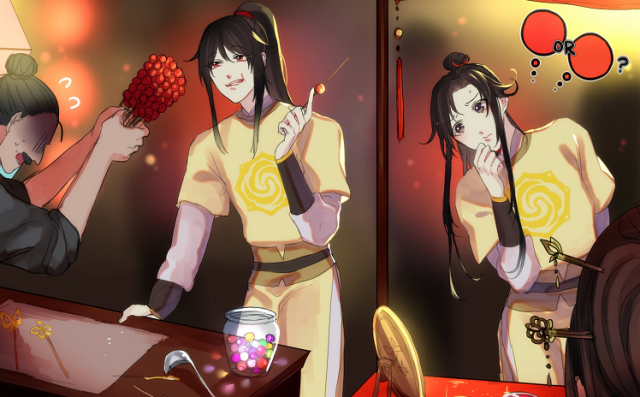 《魔道祖师》漫画,莫玄羽:瑶哥最好看,薛洋:可惜是个小矮子!