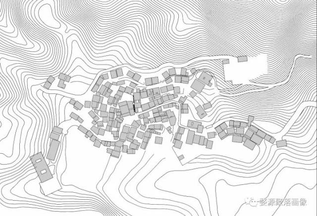 篁岭村总平面图(绘制:李健) 2.
