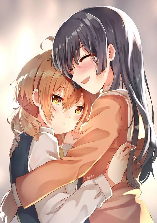 百合是描绘了女孩子间的恋爱的作品,那种可爱的女孩子间亲密无间的