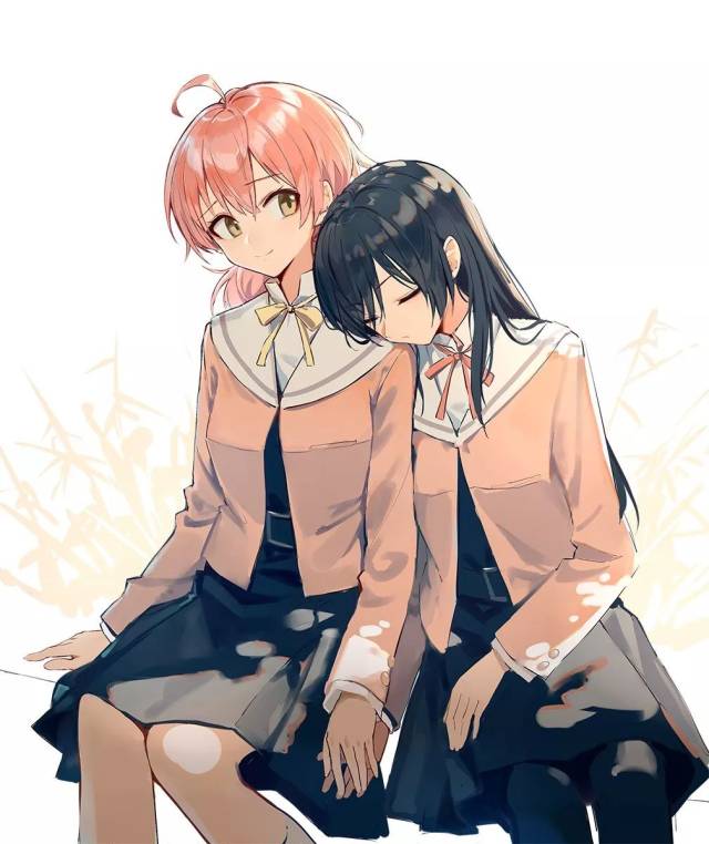 百合是描绘了女孩子间的恋爱的作品,那种可爱的女孩子间亲密无间的