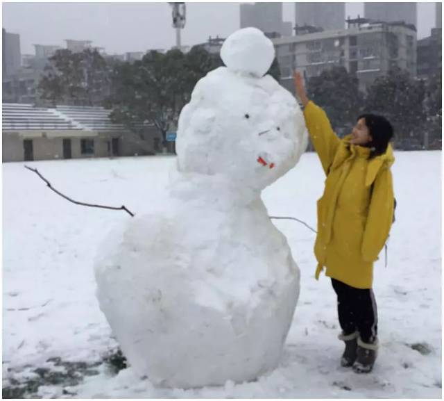 下雪天,原来可以这样堆雪人儿