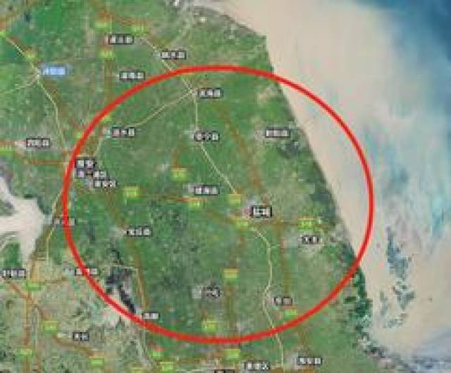 江苏北部基本是河口平原地形