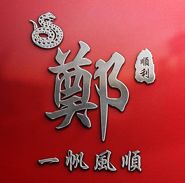 元旦快乐,12生肖百家姓氏微信头像,高端大气红色款,2019年必备