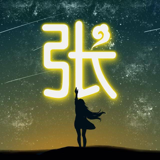 你应该换头像了,超美的16款星空发光特效姓氏头像,太美了