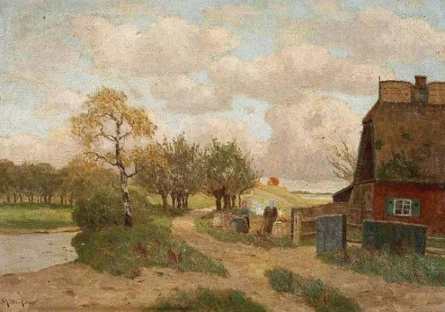 风景油画 德国画家paul müller-kaempff (1861–1941