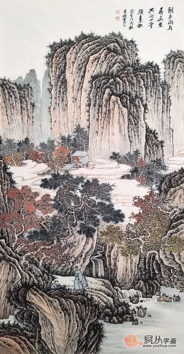 画家李林宏禅意摹宋元山水画作品欣赏 禅味盎然