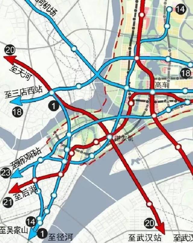 武汉地铁第四规划新港线再度调整 两端均进行延长