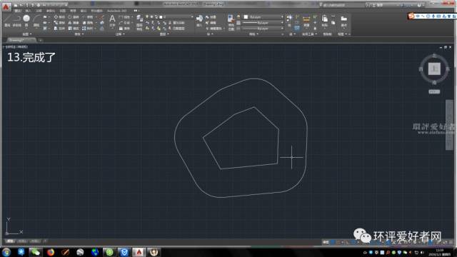 一个简单实用的防护距离包络线画法(用cad)