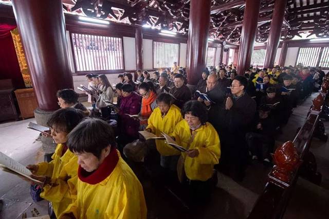 新年祈福 广州光孝寺举行菩提义工新年祈福活动(视频)