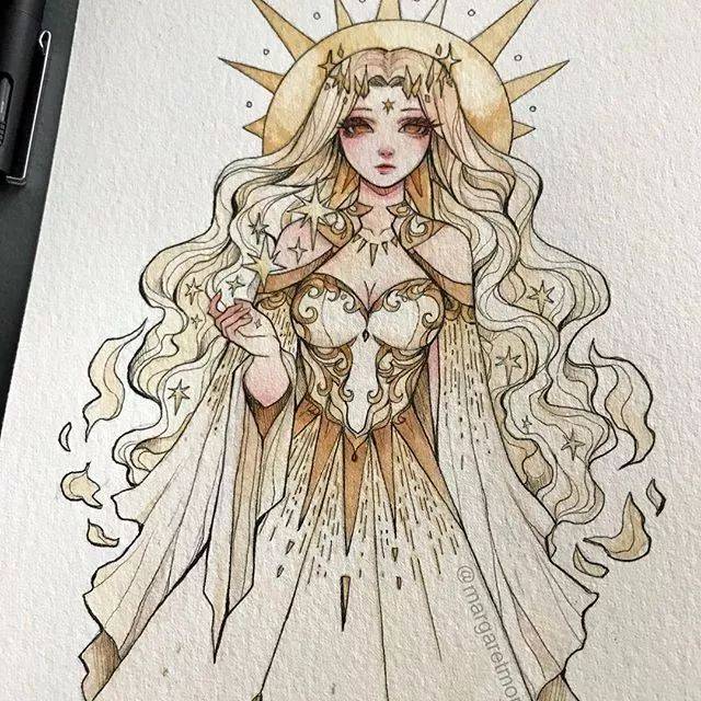 神话色彩的水彩精灵,都会华丽变身为仙女