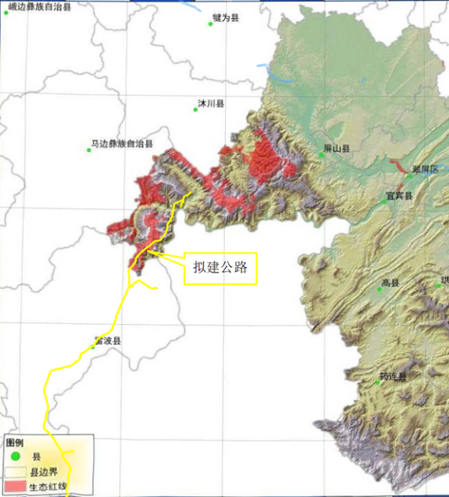 建设中的g4216 线(宜攀高速)屏山新市至金阳段(途径凉山州雷波县)