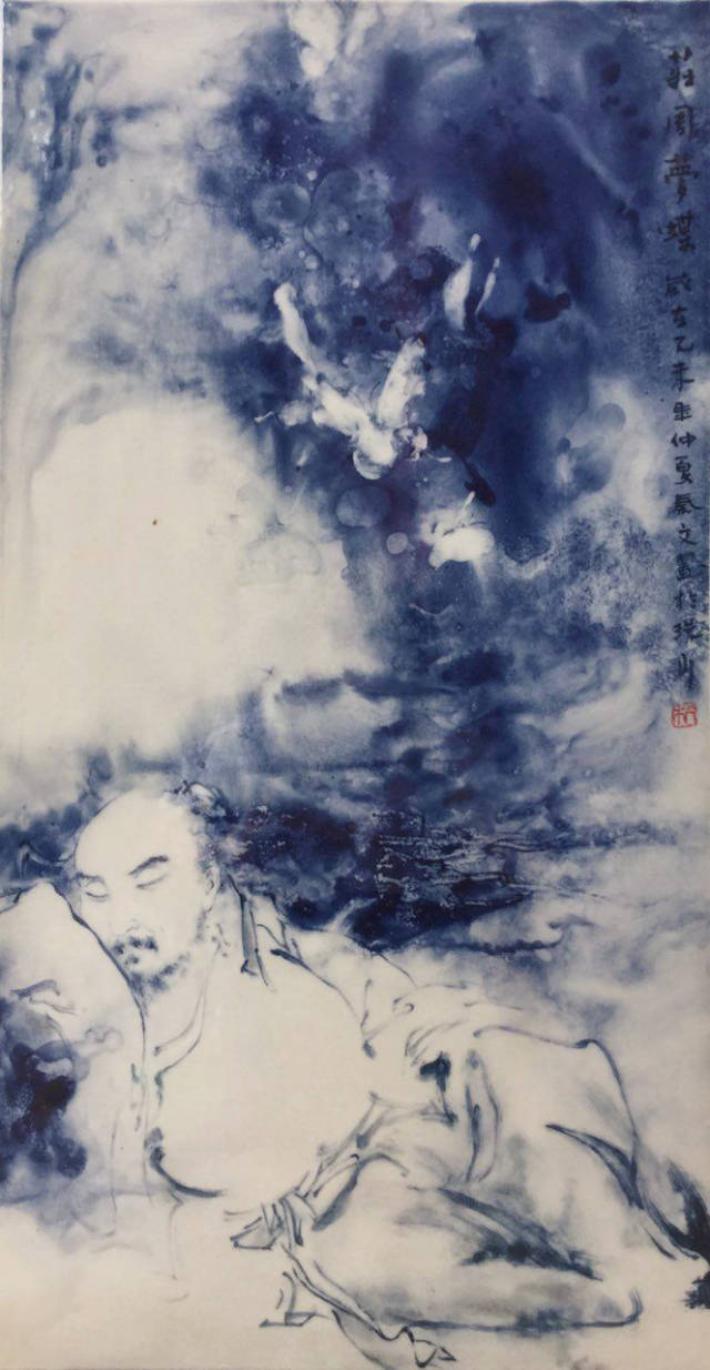 画瓷作品欣赏 △庄子梦蝶 50x80cm 编辑 孙士钦 平台声明
