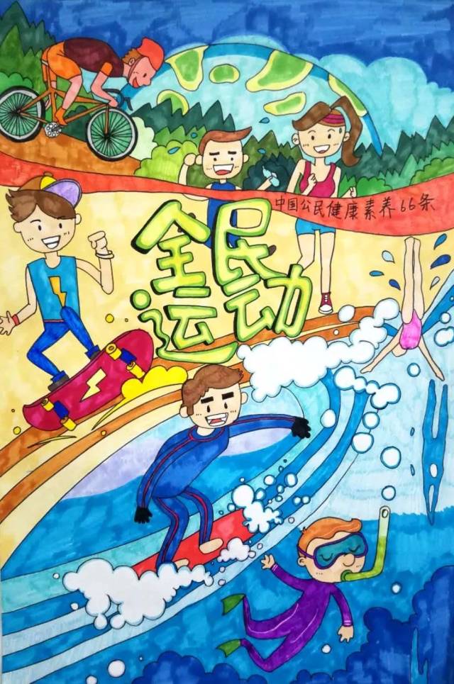 童心童画护健康 ——义乌市中小学生健康素养优秀绘画