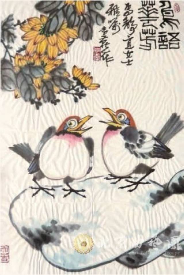著名画家李燕为马静宜作画
