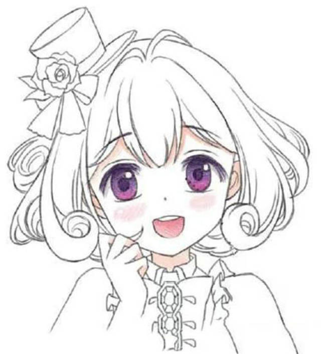 怎么画动漫女孩人物