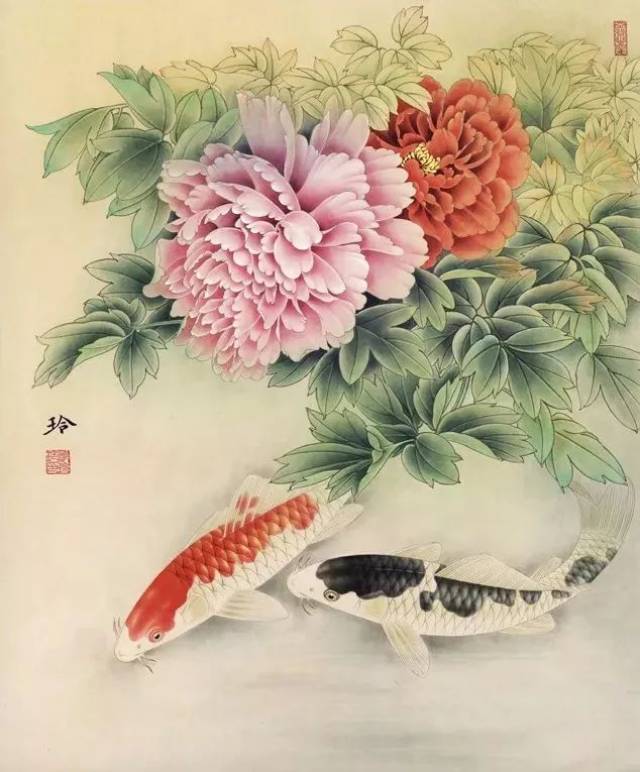 2019年,转运锦鲤工笔画教程