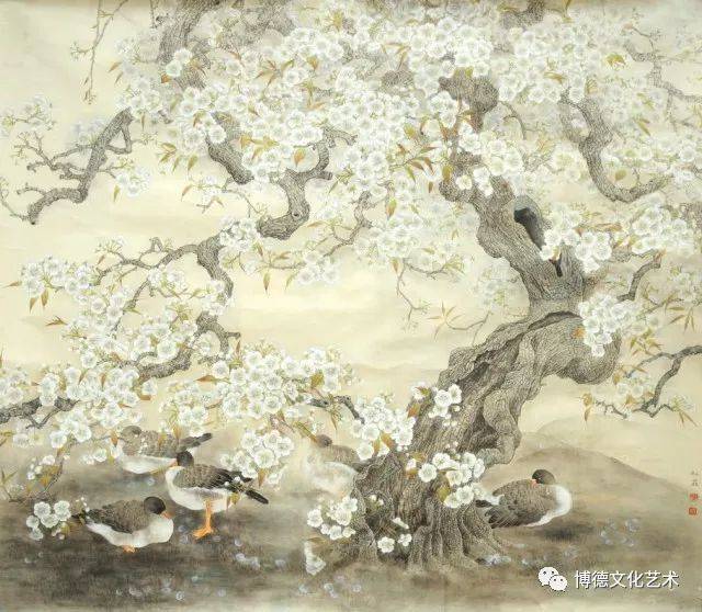 唯美淡雅,清新脱俗——著名花鸟工笔画家赵松岩作品欣赏