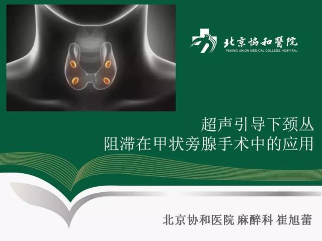 【神经阻滞第一弹】超声引导下颈丛阻滞在甲状旁腺手术中的应用