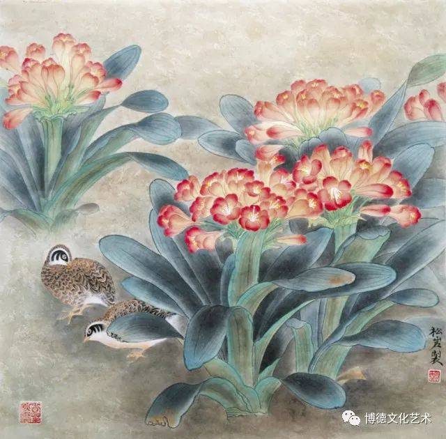 唯美淡雅,清新脱俗——著名花鸟工笔画家赵松岩作品欣赏