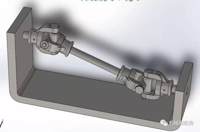 【工程机械】万向接头万向节3d数模图纸 solidworks设计