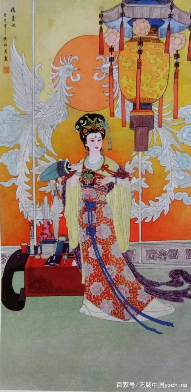 《杨贵妃》高4尺x50cm 丙申年