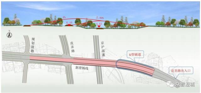 高铁江阴站另一配套道路~新澄杨线设计"过堂