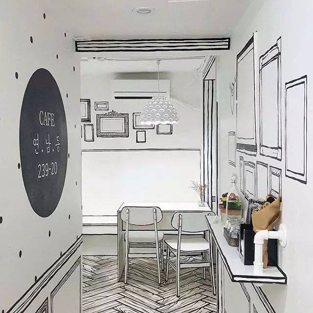 二次元咖啡厅《cafe 》连家具都是漫画版!走进这里会时空错乱!