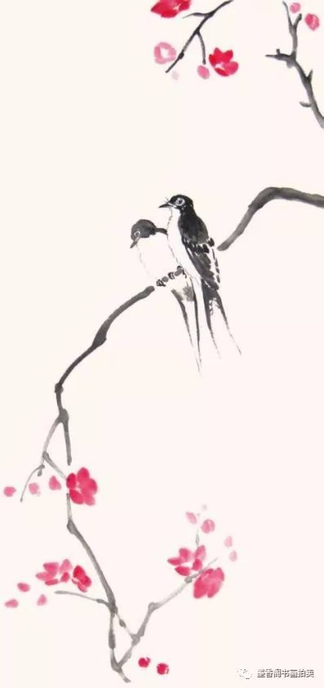 国画技法丨写意燕子的画法