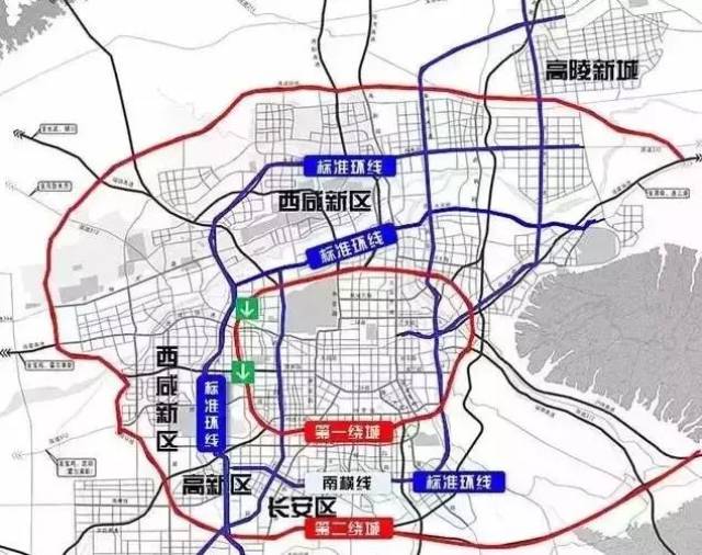 名称:西安外环高速公路 标准:路基宽34.