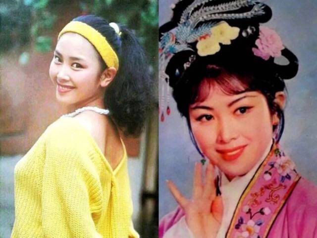 她的名字叫万琼,她是内地80年代的美女明星,因在戏曲电影《升官记》和