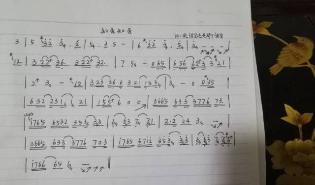 只否只否曲谱_陶笛曲谱12孔