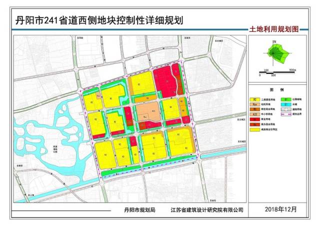 丹阳241省道西侧地块详细规划出炉,涉及幼儿园,中小学