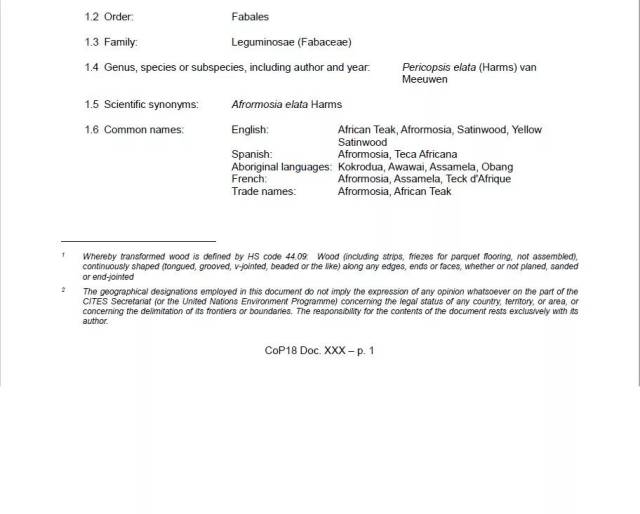 CITES18εԼὨѪ̴븽¼II ӡ̴ľ