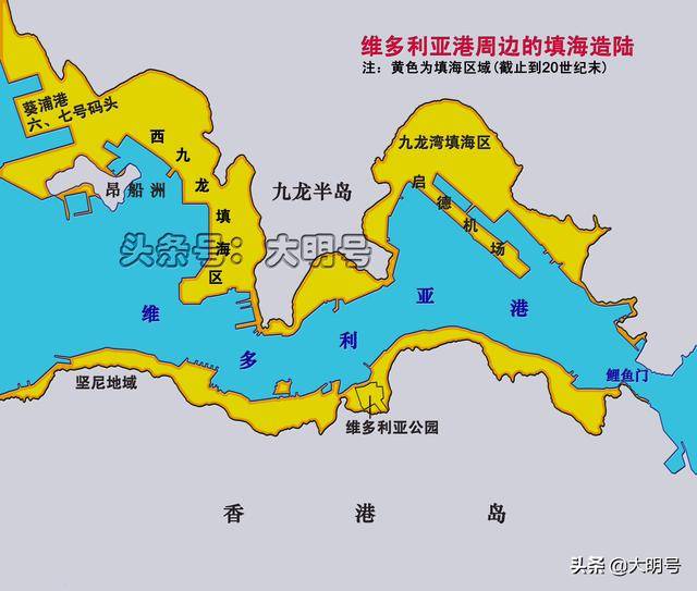 图说香港填海,百余年时间新增75平方公里土地,比两个澳门还大