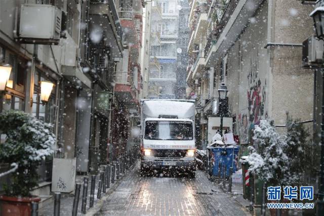 希腊遭遇寒流 恶劣天气造成3人死亡