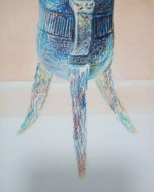 【教程】超写实彩铅青铜器——我有父辛爵,你要来斗口