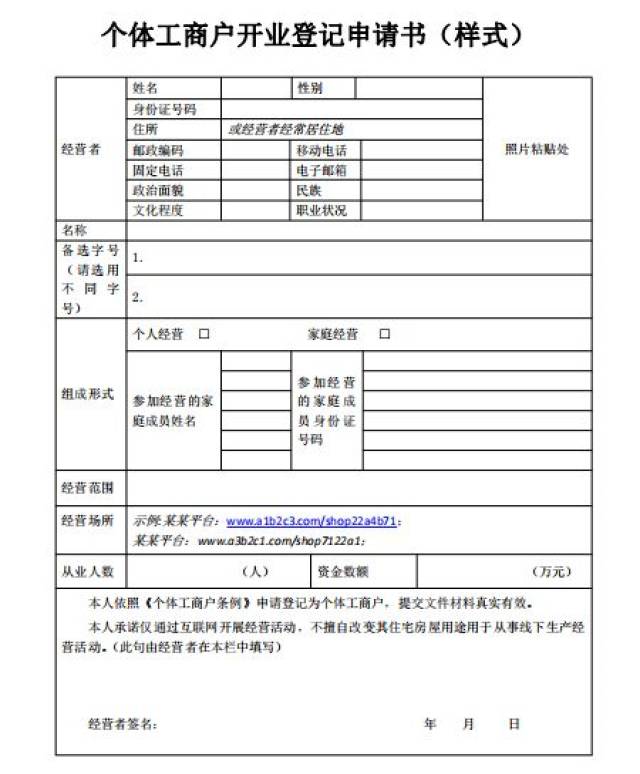 【982关注】@网店老板:网络经营场所可以登记营业执照