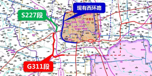 将与g107及g311形成许昌市区新的环城