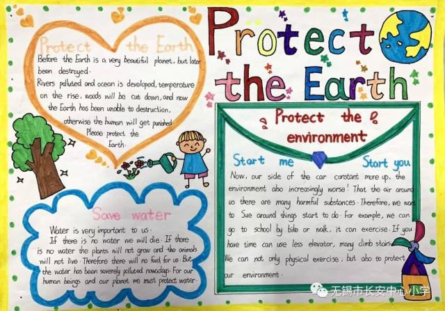 学生作业|《protect the earth》英语小报_手机搜狐网