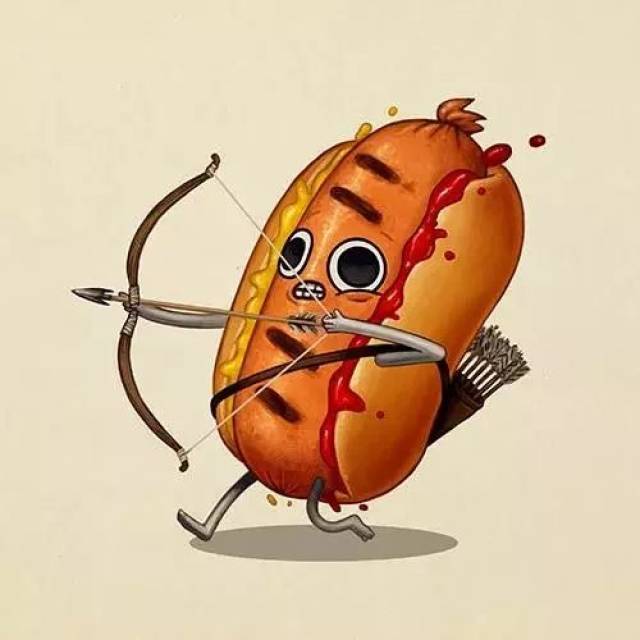奇食录 | 这些食物人手持兵器,太可爱啦