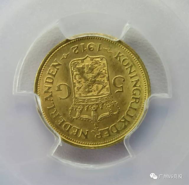pcgs-ms63 英国1913年乔治五世1/2索维林马剑金币 重4g