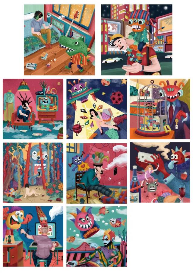 插画大赛 | 2018大艺时代插画大赛金银铜奖作品