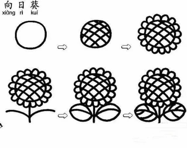 【简笔画】各种植物简笔画大全,可以直接涂色哦!(为孩子收藏)