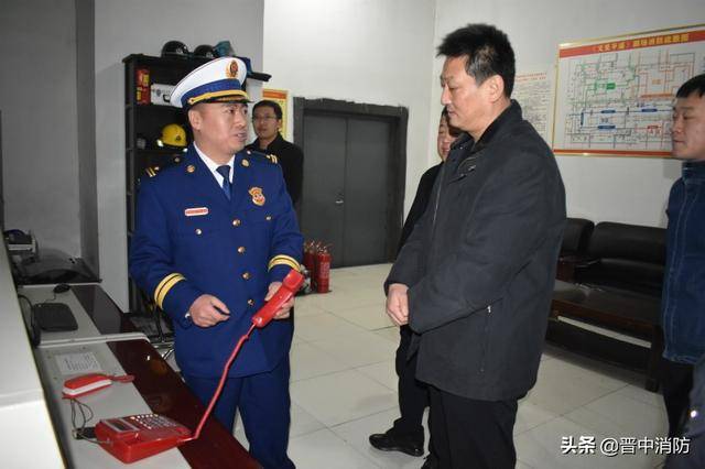 平遥县副县长,公安局局长范耀宏调研指导消防工作