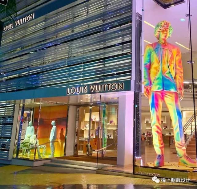 lv新年七彩绚丽橱窗2019